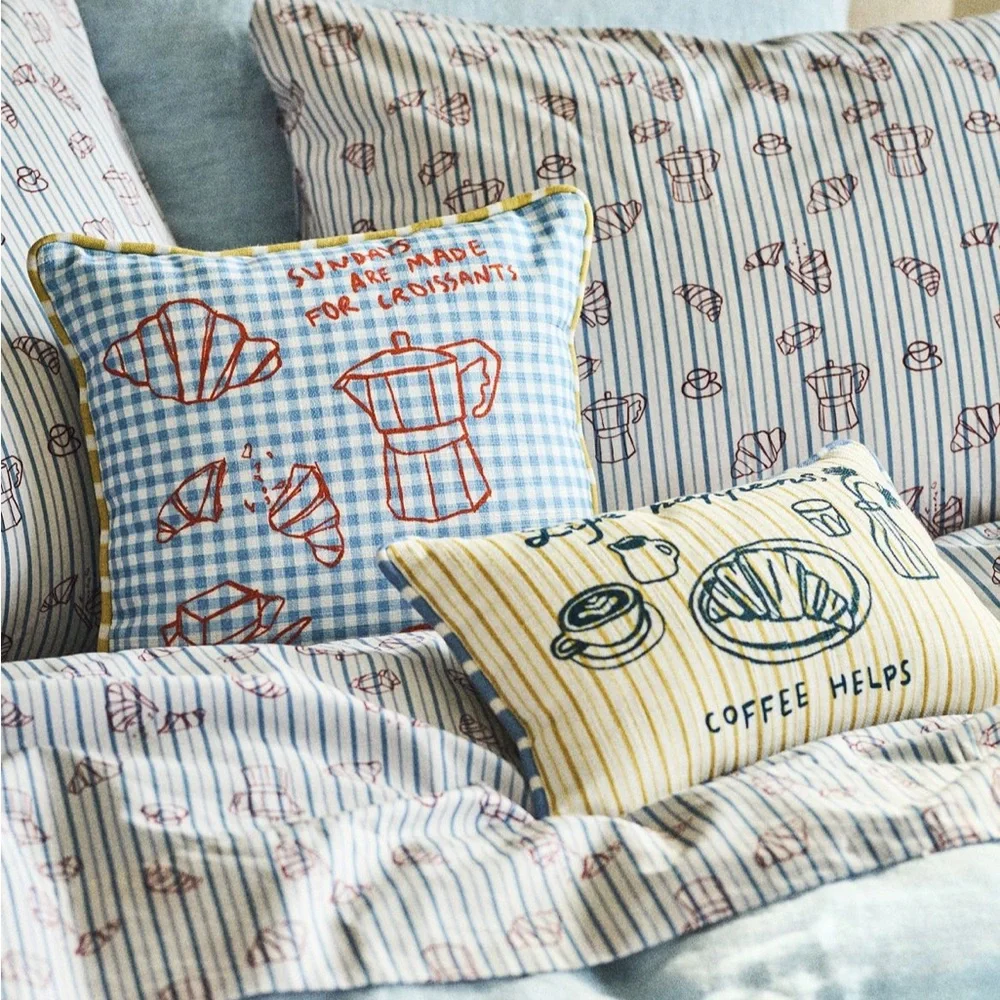 Anthropologie blue gingham